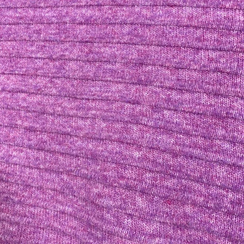 Ophelia Roe Purple Ribbed Mock Neck Drop Shoulder‎ Knit Sweater Large